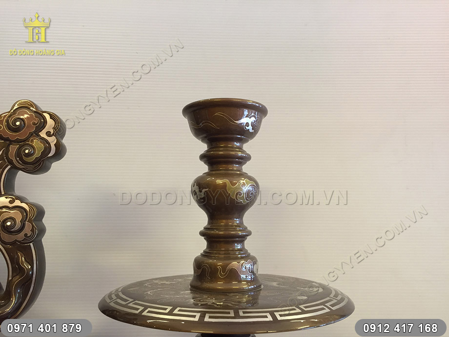 tam sự đỉnh nến ngũ sắc 60cm